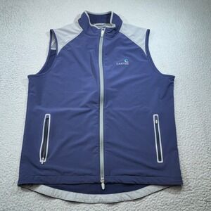 Peter Millar Navy and Light Gray Vest